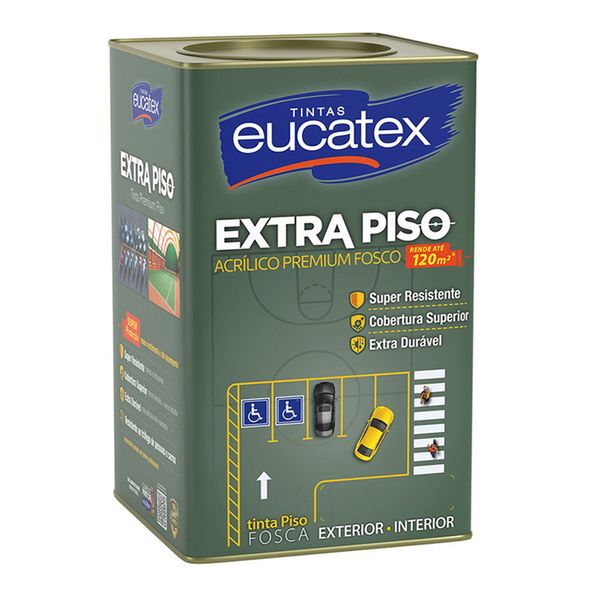 Tinta Eucatex Extra Piso Fosco Marrom 18litros