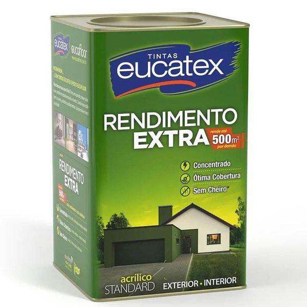 Tinta Eucatex Acrilico Rendimento Extra Azul Praia 18litros