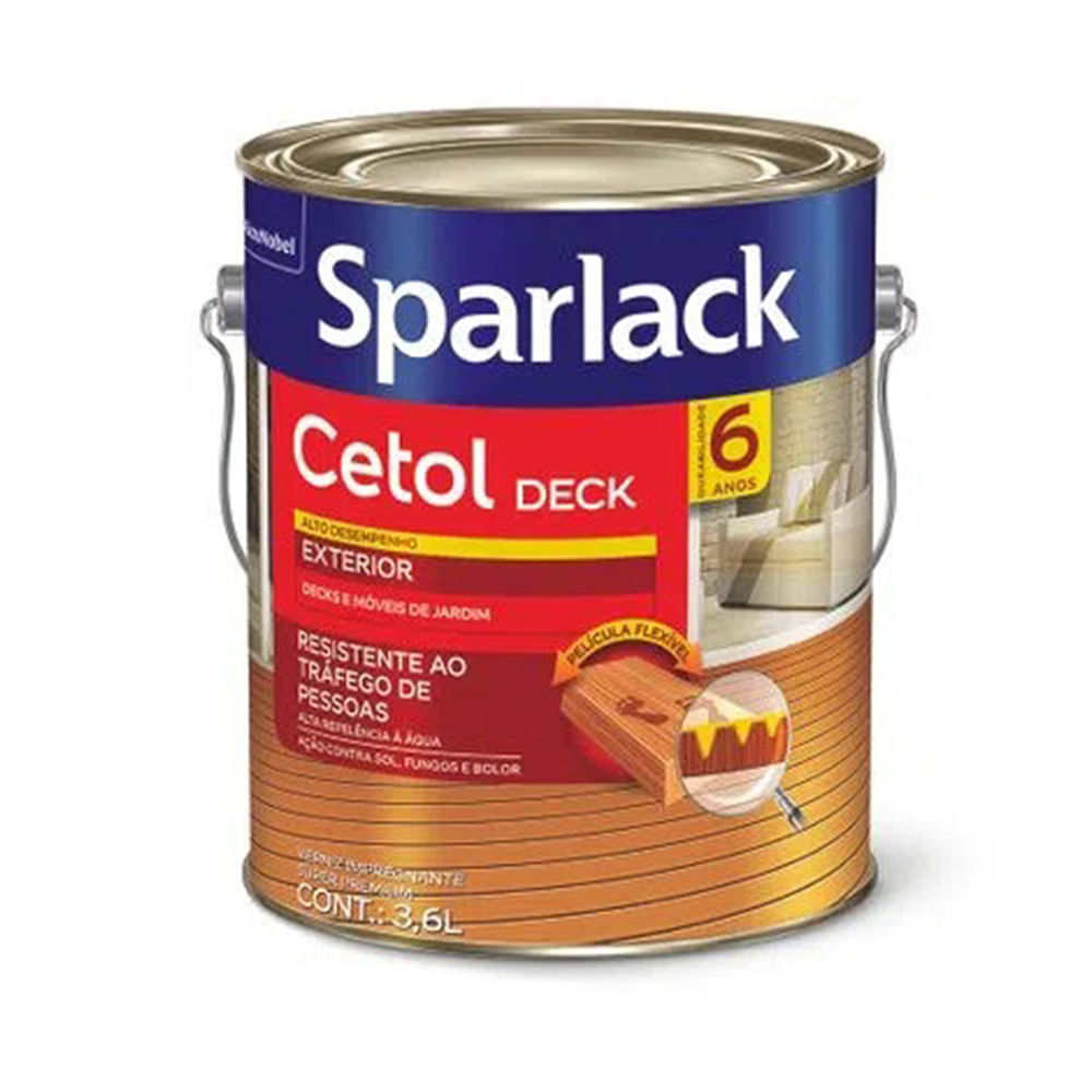 Verniz Sparlack Cetol Deck Acetinado Imbuia 3,6l Imperio das Tintas