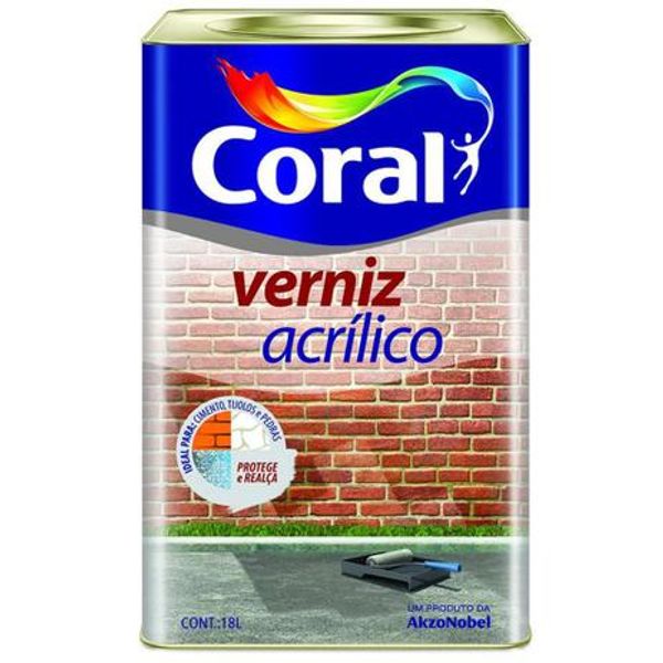 Verniz Acrilico Incolor Coral 18litros